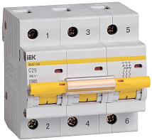 Автоматический выключатель ВА47-100 C25/3 10кА IEK