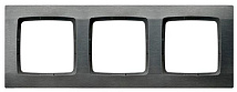 Рамка тройная R-3S/56 1551 структурный титан