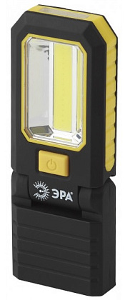 Фонарь светодиодный Рабочие Практик RB-704 ручной на батарейках 2 магнита крючок сгибающийся корпус 