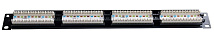 Коммутационная панель Ripo 19", 1U, 24 порта, Cat.5e (Класс D), 100МГц, RJ45/8P8C, 110, T568A/B, неэ