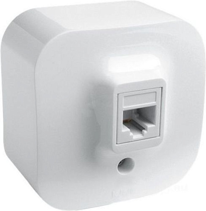 Розетка ОУ RJ-45 (1-я cat. 5e) Белый Quteo LEGRAND