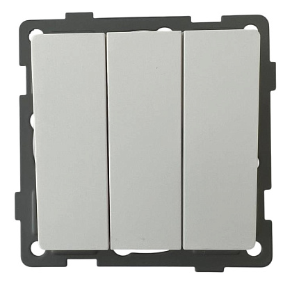 Выключатель 3-кл. белый U1A-003 SoftTouch AWSPRODUCTS