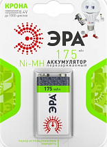 Аккумуляторная батарея ЭРА 9V-1BL 175мАч