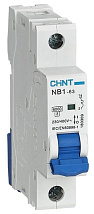 Выключатель автоматический модульный 1п B 10А 6кА NB1-63 (R) CHINT 179600