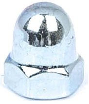 Гайка колпачковая DIN 1587 М 10 (белый цинк)