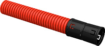 Труба гофрированная гибкая двустенная ПНД  d=50мм красная (50м) IEK