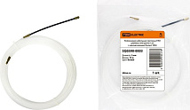 Нейлоновая кабельная протяжка НКП диаметр 3мм длина 15м с наконечниками (белая) TDM