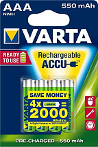 Аккумулятор AAA 550mAh Ni-Mh VARTA POWER ACCU BL-4