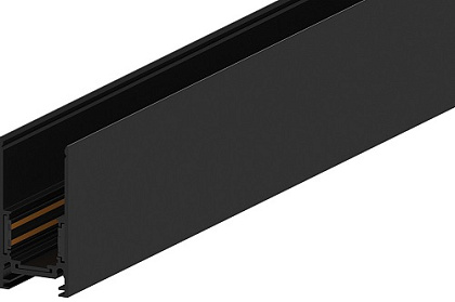 Шинопровод для низковольтных магнитных трековых светильников 48В, черный, 2м. накладной/подвесной, C