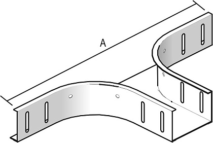 Ответвитель горизонтальный 90град. AS 60*075 (Vergokan)