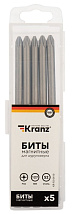 Бита PH2х127 мм для шуруповерта (упак. 5 шт.) Kranz, KR-92-0410