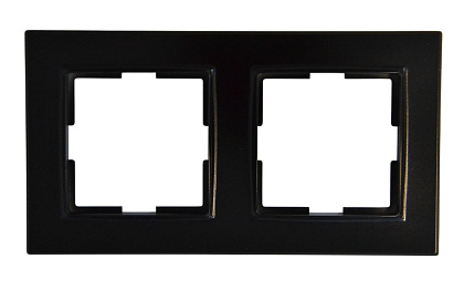 Рамка 2-я чёрная SD-P1018B "Standard" AWSproducts