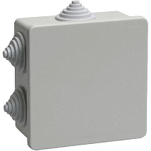 Коробка распред. о/п 85х85х40 IP44 СЕРАЯ 6 сальников КМ41235 IEK (60)