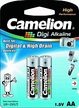 Элемент питания Camelion..LR 6 DIGI BL-2 (LR6-BP2DG, батарейка,1.5В)