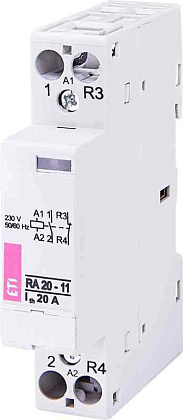 Контактор модульный RA 20-11(кат.230V AC 20А 1но+1нз) ETI