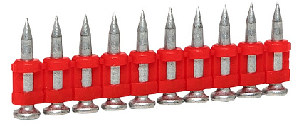 Кованные гвозди по бетону, металлу для монтажного пистолета (тип CN) Bullet Type диаметр 3 мм длина 