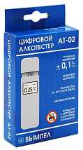 Алкотестер АТ-02 (рус. яз, выдвижной датчик)