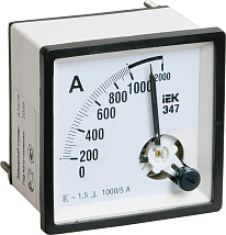 Амперметр Э47 1000/5А кл. точн. 1,5 96х96мм ИЭК (акц)