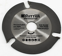 Диск пильный OptimCutter 125х22,2 3T тв. зуба (по дер., пластик, гипсокартону, д/УШМ) Ritter