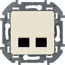 Розетка RJ-45 (2-я cat. 5e) Сл.Кость INSPIRIA LEGRAND