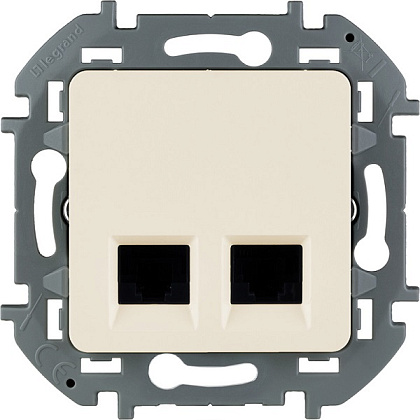 Розетка RJ-45 (2-я cat. 5e) Сл.Кость INSPIRIA LEGRAND