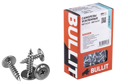 Саморез с прессшайбой острый усиленный Bullit 4,2*25 (200 шт.) (ГОСКРЕП), уп
