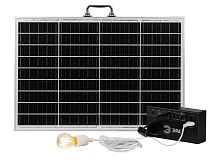 Портативная солнечная электростанция ERAZS-01 (комплект), 200 Вт, 32400 мАч, Li-ion. Солнечная панел