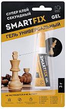 Супер-клей гель SmartFix GEL, 3гр, индивидуальный блистер, 1 шт, A.D.M./100