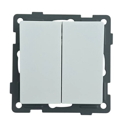 Выключатель проходной 2-кл. белый U1A-002-2 SoftTouch AWSPRODUCTS