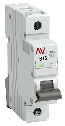 Автоматический выключатель AV-6 B16/1 6кА  AVERES EKF