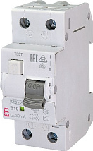 АВДТ KZS-2M B10/0.03 1+N, 30мА, тип АС, 10кА ETI
