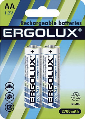 Аккумулятор AA 2700mAh Ni-Mh ERGOLUX BL-2