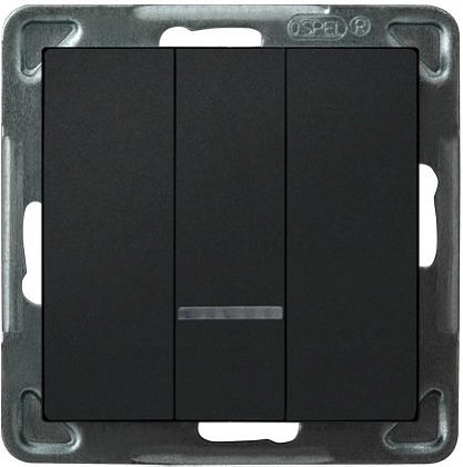 Выключатель LP-13RS/m/33 1117 3 кл. (без рамки)