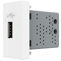 Розетка USB (тип А, 2,1А, 5В) Белый Livolo
