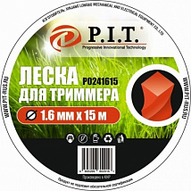 Леска для триммера (1,6мм х 15м.крученая) картон P.I.T.