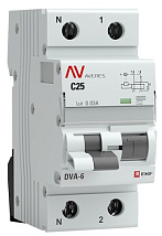 АВДТ DVA-6 C25/1+N 30мА, тип АС, 6кА AVERES EKF