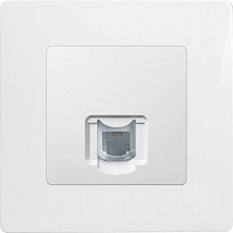 Розетка RJ-11 (1-я) Белый ETIKA LEGRAND