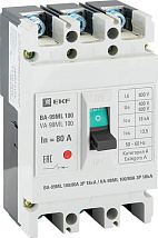 Автоматический выключатель ВА-99МL 100/80А 18кА 3p. Basic EKF
