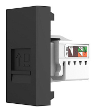 Розетка RJ-45 (1-я cat. 6) Черный Livolo