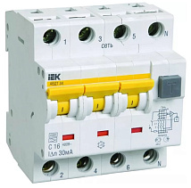 АВДТ34 С25/4/0,03, 30mA, тип АС, 6kA IEK