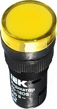 Лампа AD16DS(LED)матрица d16мм желтый 230В АС  ИЭК