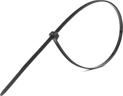 Хомут 3,6*150 черный нейлон UV (100 шт.) Basic (EKF), уп