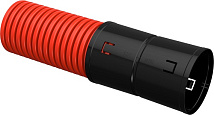 Труба гофрированная гибкая двустенная ПНД d=110мм красная (50м) IEK
