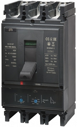Авт. выключатель NBS-TMD 400/3L 400A 3P ETI