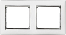 Рамка 2-я, Белый/Серебро, Valena (770492) LEGRAND
