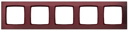 Рамка пятирная R-5S/58 1553 бургунд