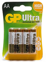 Элемент питания GP 15AU-2CR4 Ultra Alkaline LR6,BL4, блистер 4 шт.