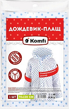 Дождевик горох EVA с капюшоном (на кнопках) Komfi/50 EVA01GO