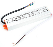 Трансформатор электронный для светодиодной ленты 60W 24V (драйвер), LB007