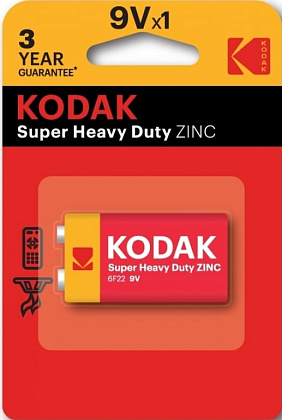 Батарейка 6F22(крона) EXTRA HEAVY DUTY KODAK BL-1